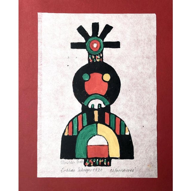 Modern Lothar Schreyer, Mutter Erde, 1920, Woodcut For Sale - Image 3 of 5