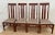 Gorgeous Vintage Set of Four Stickley Arts and crafts Side Chairs Slat Back Leather Seats Solid Cherry, mortis and tenon...