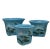 Mid 20th Century HandPainted French Blue Ceramic Planter Flower Pots - Set of 3 For Sale In Washington DC - Image 6 of 13