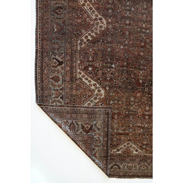 1910s District Loom Vintage Shiraz Area Rug For Sale - Image 11 of 11