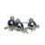 Bochic “Orient” Vintage Sapphire & Black South Sea Pearl Brooch Set In 18K & Sil For Sale - Image 4 of 9