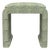 Matthew Izzo Home Edith Ming Style Upholstered Stool in Duluth Green For Sale