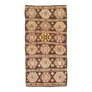 Vintage Turkish Kars Kilim Rug For Sale