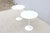Mid-Century Modern Knoll Eero Saarinen 20" Round White Tulip Side Tables, a Pair For Sale In New York - Image 6 of 18