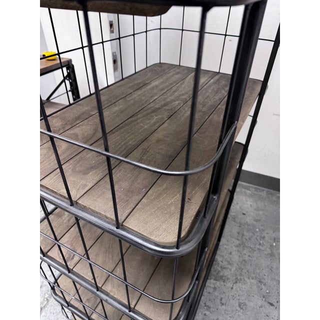 Restoration Hardware Circa 1900 Caged Baker's Rack Single Shelving