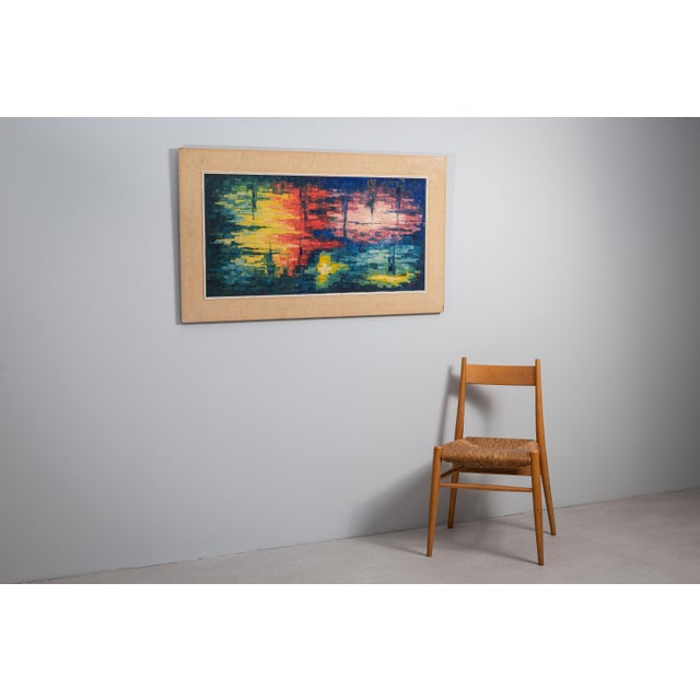 1980s Abstract Composition, 1980s, Oil on Canvas For Sale - Image 5 of 14