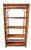 Vintage bamboo etagere with a wonderful tortoise shell finish. In wonderful vintage condition, virtually flawless!! One...