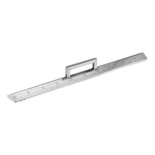 Antique British Silver Weighted Ruler by John Gloag Murdoch, 1910 For Sale
