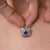 Vintage 1.35 Carat Sapphire Diamond Platinum Ring Pendant, Size 7.25 For Sale In Los Angeles - Image 6 of 7