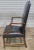 Mid 20th Century Kittinger Williamsburg Mahogany Martha Washington Arm Chair Cw13 Black Leather For Sale In Cleveland - Image 6 of 8