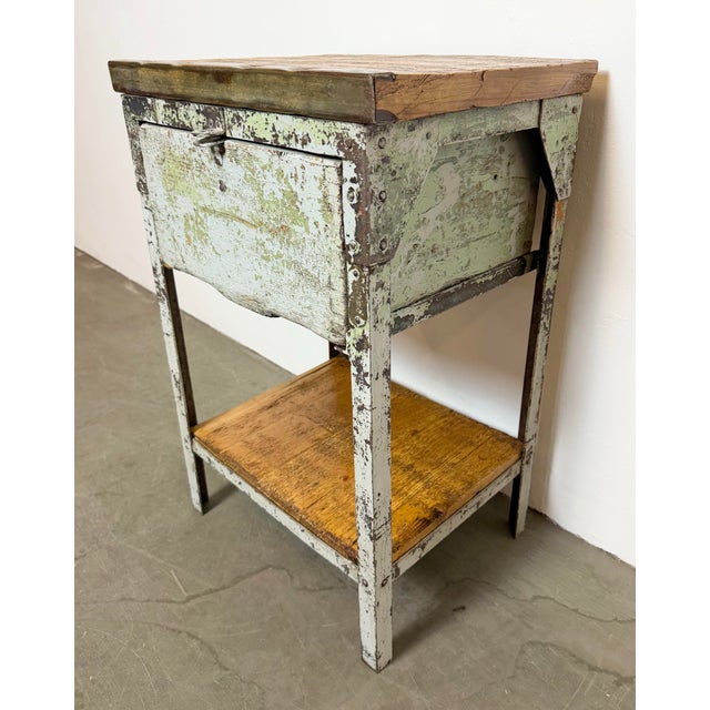 Mid-Century Modern Vintage Industrial Iron Chest of Drawers, 1950s For Sale - Image 3 of 18