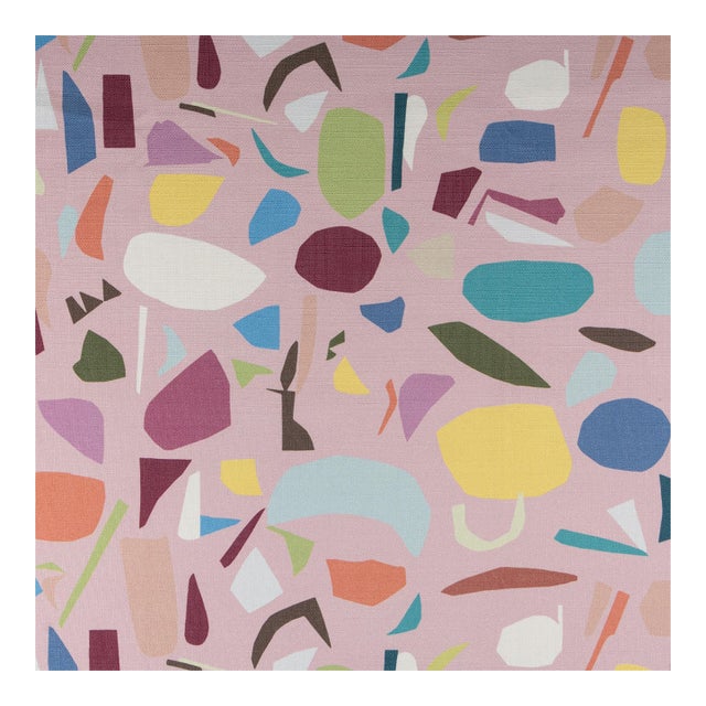 Materialworks by Hable Papercuts Abstract Fabric in Blossom For Sale