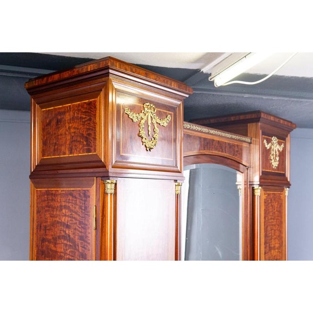 Large Neo Empire Wardrobe, 1800s For Sale - Image 5 of 18