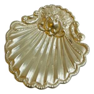 Shell-Shaped Silver Soap Dish, France, 1920s
