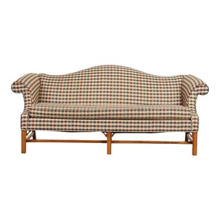 Ethan Allen Chippendale Style Camelback Sofa For Sale