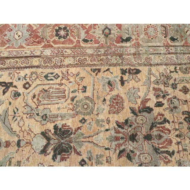 Charcoal Galerie Shabab Collection Early 20th Century Persian Mahal Carpet For Sale - Image 8 of 10