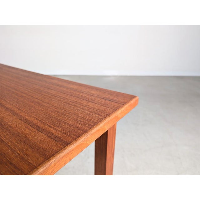 Brown Mid-Century Table in Teak, 1960s For Sale - Image 8 of 9