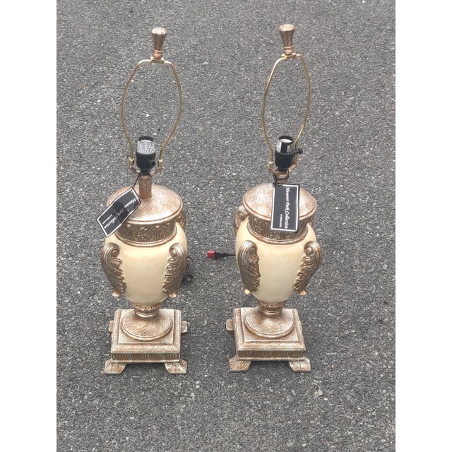 Pair of Vintage Late 20th Century Bernards Table Lamps For Sale In Washington DC - Image 6 of 10