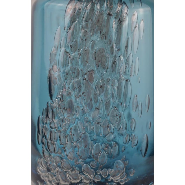 Blue Glass Vase by Heinrich Löffelhardt for Zwiesel, 1970s For Sale - Image 11 of 13