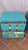 Not Yet Made - Made To Order Light Blue Murano Glass Bedside Tables in Brass and Gray Velvet from Justfurnituress SRL, Set of 2 For Sale - Image 5 of 10