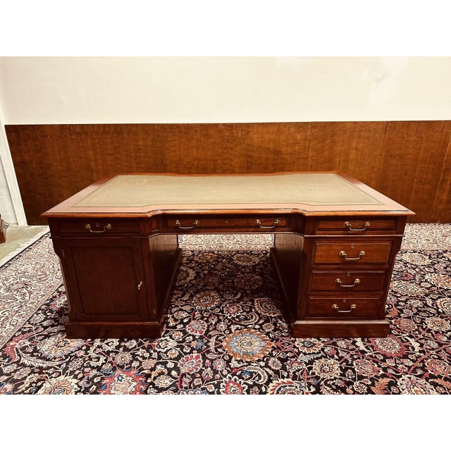 Vintage English Desk with Chair from Globe Wernicke, Set of 2 For Sale - Image 4 of 18