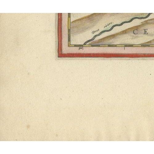 Antique Blaeu Map of the Diocese of Sarlat in Perigord After Tarde, 1642 For Sale - Image 9 of 12