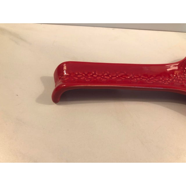 Traditional 1990s Red Italian Spoon Rest For Sale - Image 3 of 7