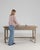This piece presents as a table, distinguished by natural bleached oak, turned baluster. Originating in France during 19th...
