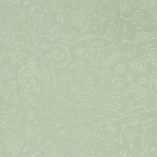 Morris & Co Middlemore Wallpaper in Sage Grey For Sale