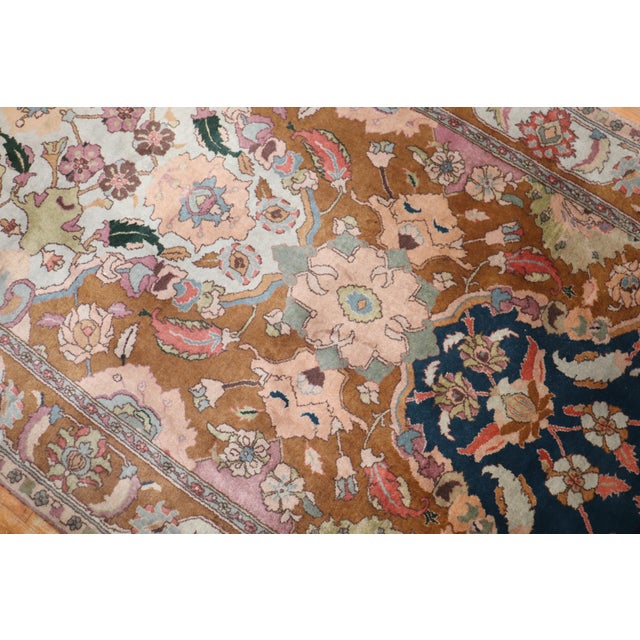 Textile Vintage Indian Lahore Small Gallery Rug For Sale - Image 7 of 10