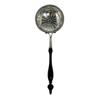 Dutch Silver Sugar Sifter Serving Spoon by Johannes Schepers, 1786 For Sale