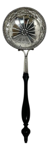 Dutch Silver Sugar Sifter Serving Spoon by Johannes Schepers, 1786