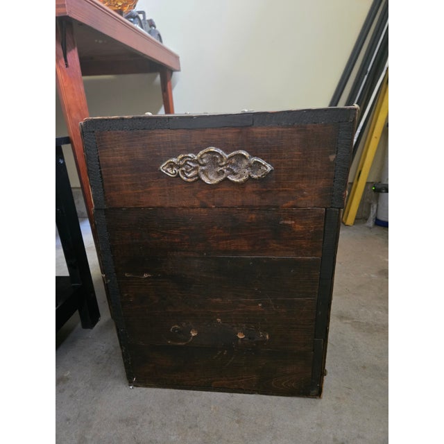 Vintage Gothic-Style Pirate-Theme Chest or Trunk For Sale - Image 4 of 8
