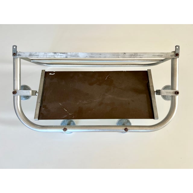 Vintage French Coat Rack with Mirror, 1940s For Sale - Image 9 of 12