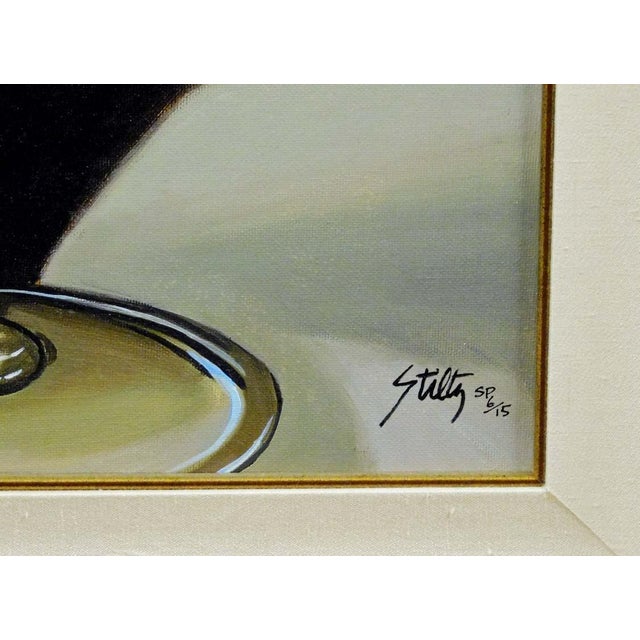 Thomas Stiltz "Champagne of Kings" Wine Giclee Canvas Signed Artwork Framed For Sale - Image 4 of 5