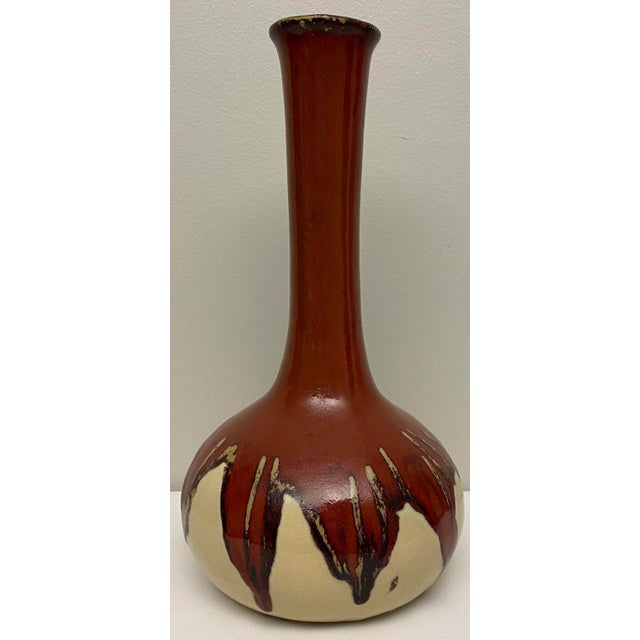 Late 20th Century Southwest Native American Style Ceramic Flower Vase For Sale - Image 5 of 10