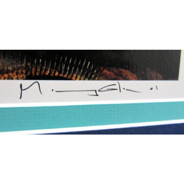 Marcus Glenn Three Harmonizing With One 2001 Lithograph Ea 133/150 Matted Framed For Sale - Image 4 of 9