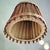 Mid-Century Scandinavian Rustic Wood and Burlap Hanging Lamp, 1960s For Sale - Image 4 of 10