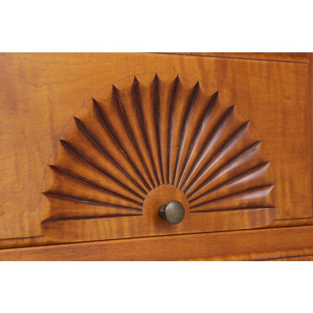 Eldred Wheeler Tiger Maple Highboy Hand Signed For Sale - Image 11 of 16