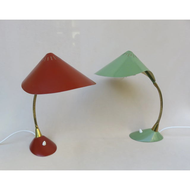 Cobra Desk Lamps from Cosack, 1950s, Set of 2 For Sale - Image 4 of 18