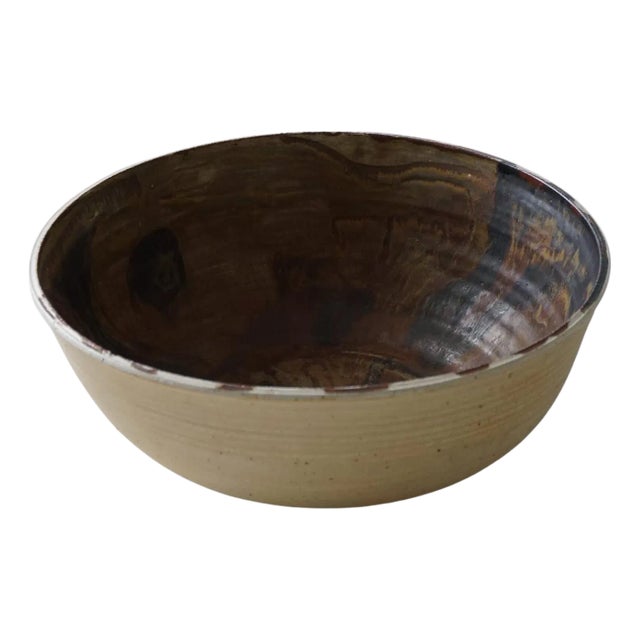 Large Mid-Century Modern Ceramic Bowl attributed to Nils Kähler, Denmark, 1979 For Sale