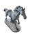 Traditional Mid-Century Vintage Cast Iron Garden Horse Statue For Sale - Image 3 of 12