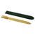 This vintage Gucci desk accessory is a 22K gold plated letter opener featuring a dark green leather sheath and the iconic...