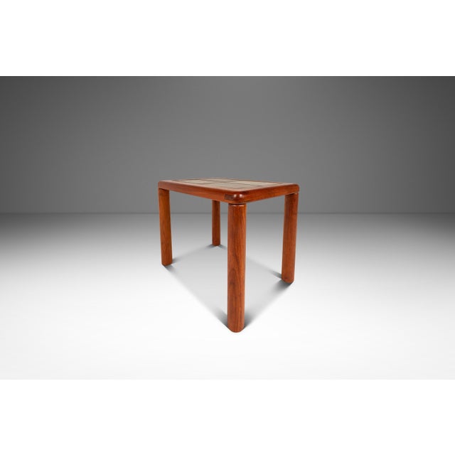 Tue Poulsen Danish Modern Side / Accent Table in Teak With Tile Top Inlay by Tue Poulson for Hsalev Furniture, Denmark, C. 1960s For Sale - Image 4 of 18