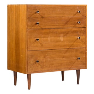 Robert Baron for Glenn of California Mid Century Dresser Walnut Highboy Dresser For Sale
