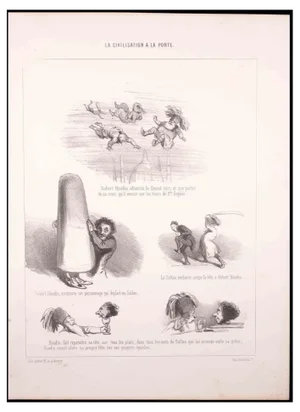 Paul Gavarni, Robert Houdin Etherise Le Grand-turc, Lithograph, 1850s