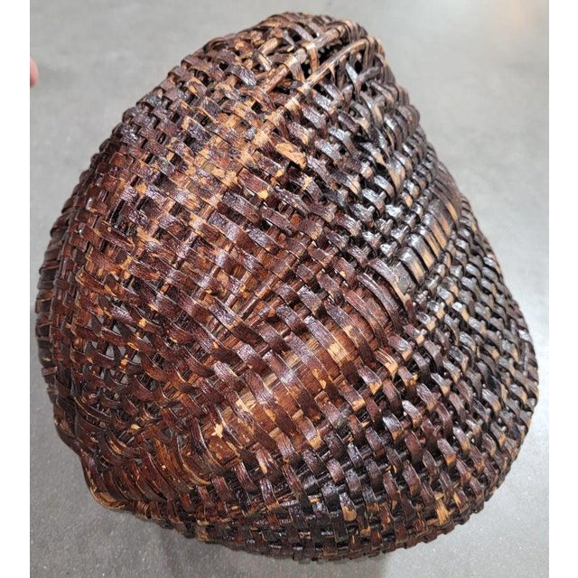 19th Century 19Thc Original Surface Hiney Basket For Sale - Image 5 of 7