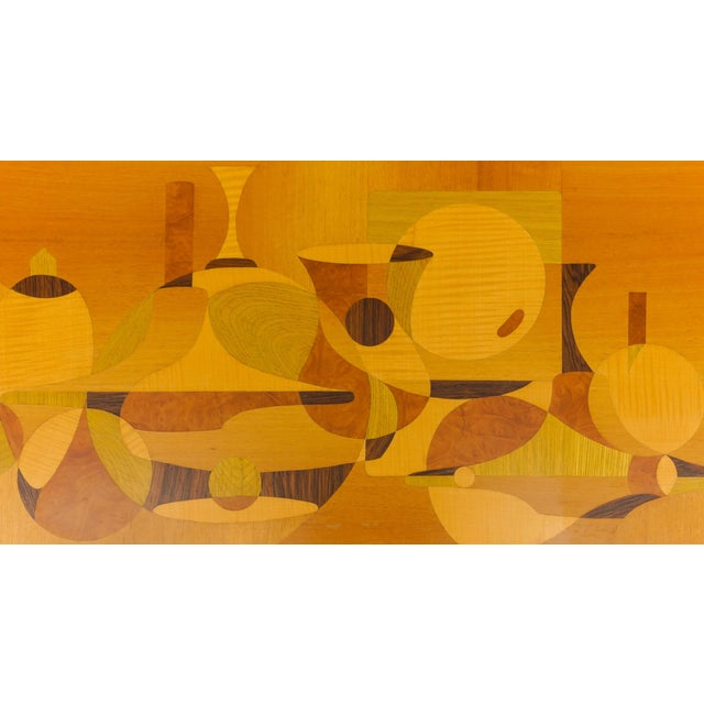 Handmade Wooden Inlays Wall Art by Artist Rene Berg, 1975 Germany We have a total of two pictures by this artist. They are...