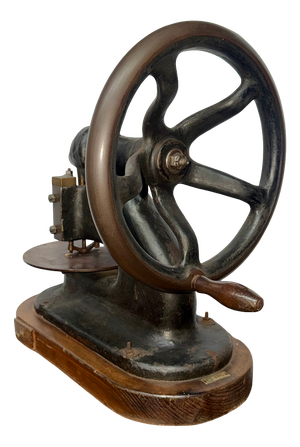 Antique Italian Flywheel Punch, 1890s