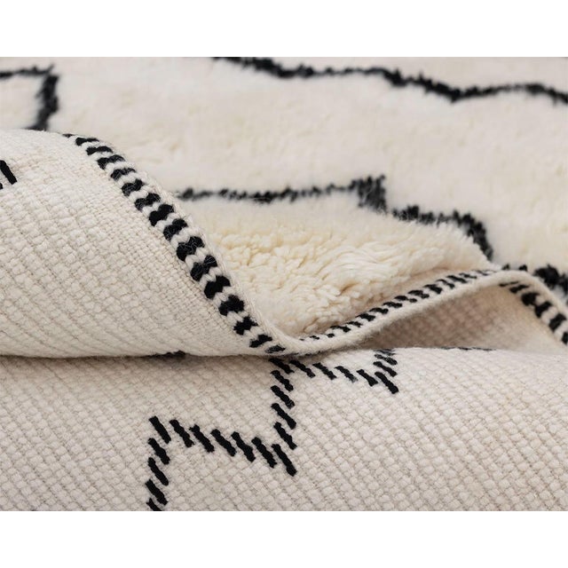 Hand-Knotted Wool Rug by Azele Studio For Sale - Image 11 of 12